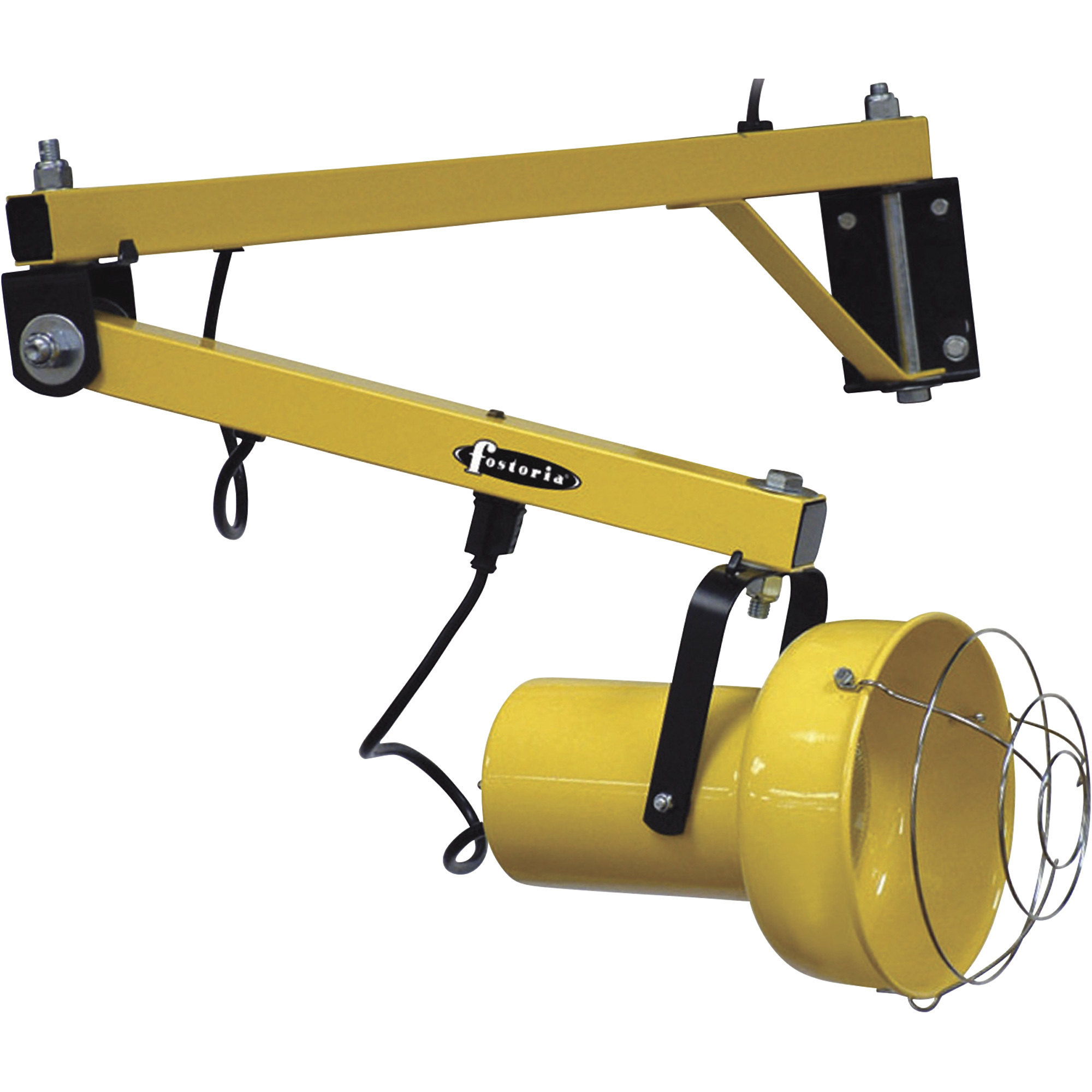 Fostoria Incandescent Loading Dock Mounted Light Head with 40in. Arm Assembly, 3700 Lumens, Model# DKL-40VA-A